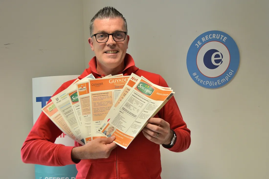 Bertrand Quemard, responsable d'équipe à Pôle emploi Guingamp