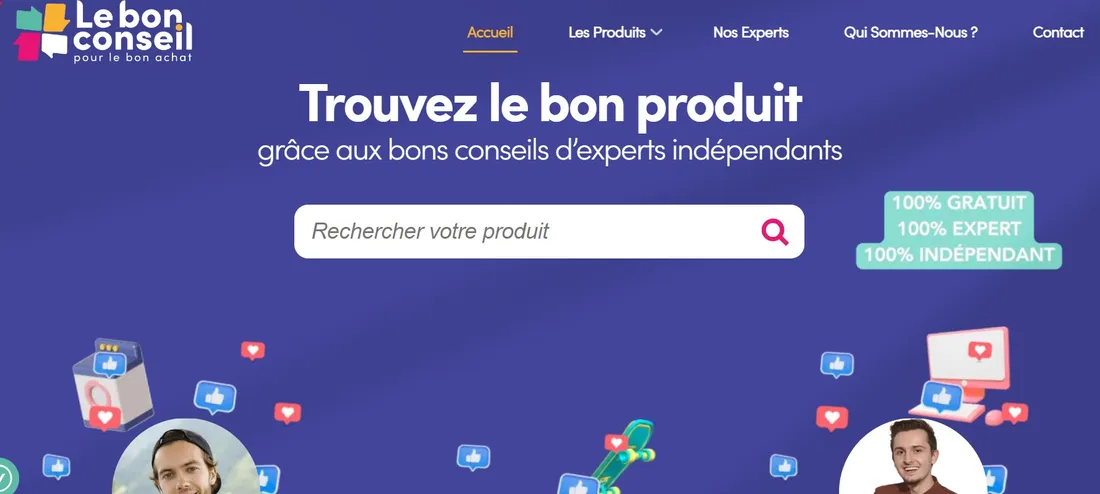 Site Le-bonconseil - capture ecran