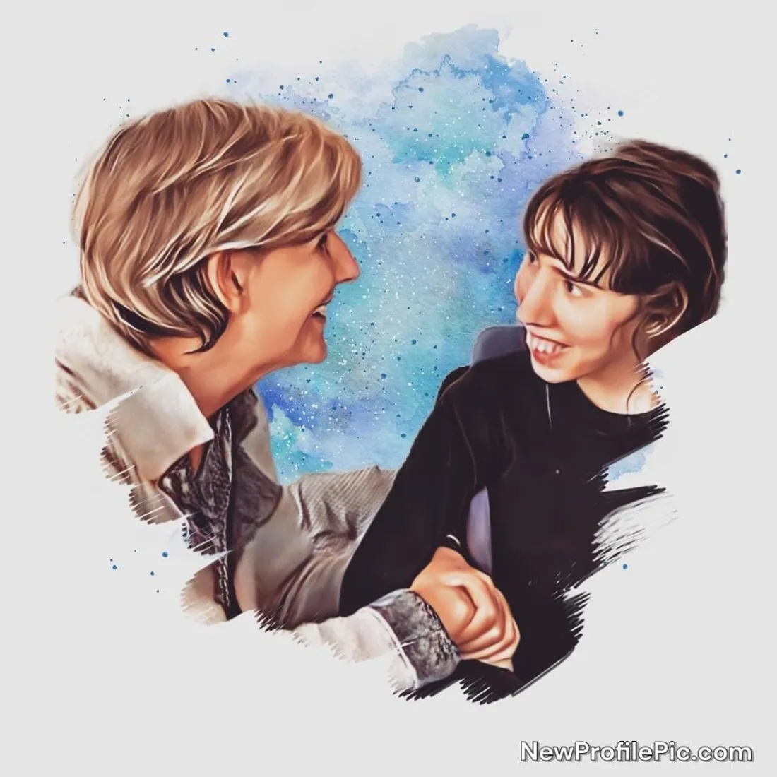 Dominique la maman et Marine, la fille