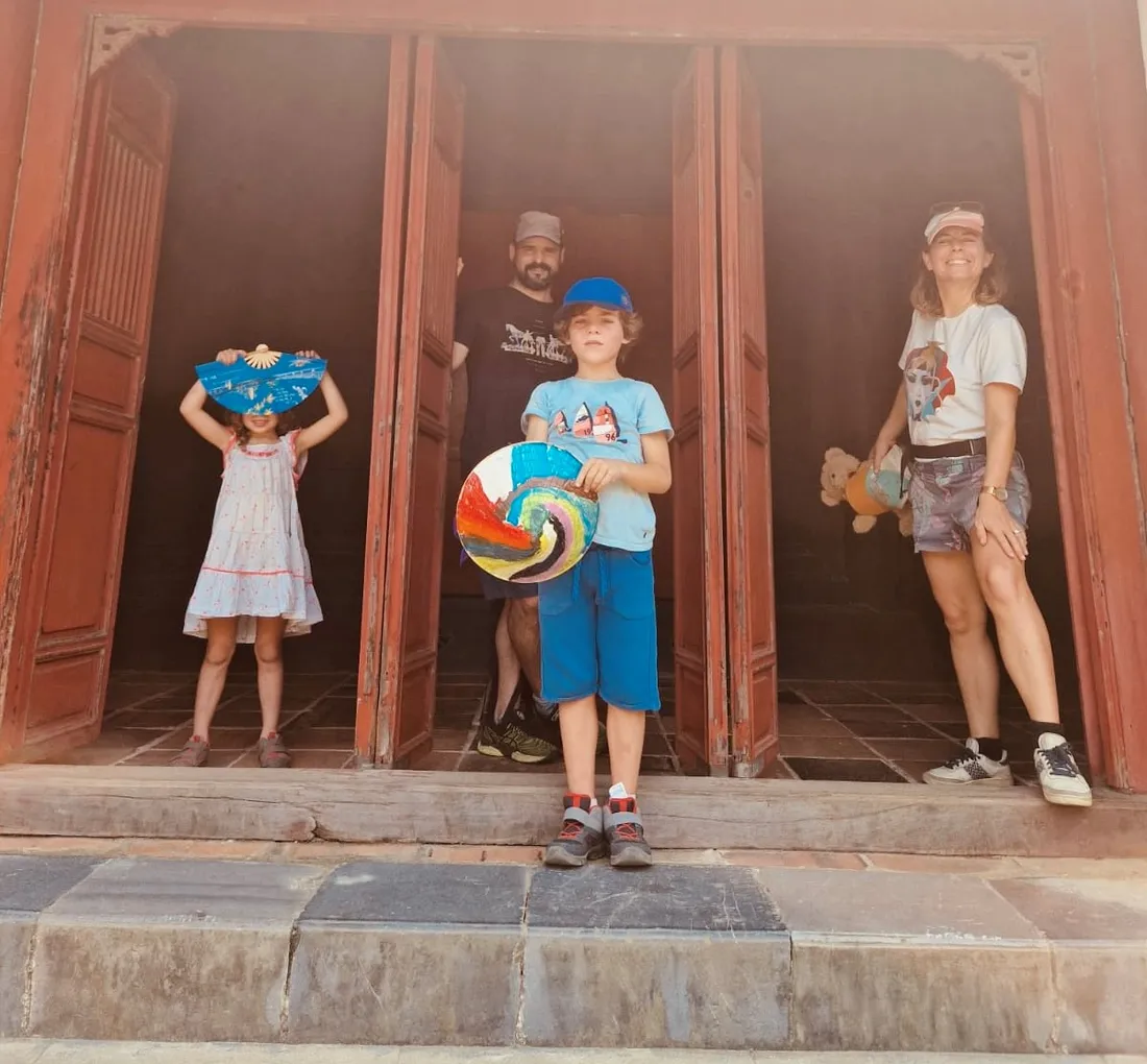 Dorothée Le Hunsec en famille