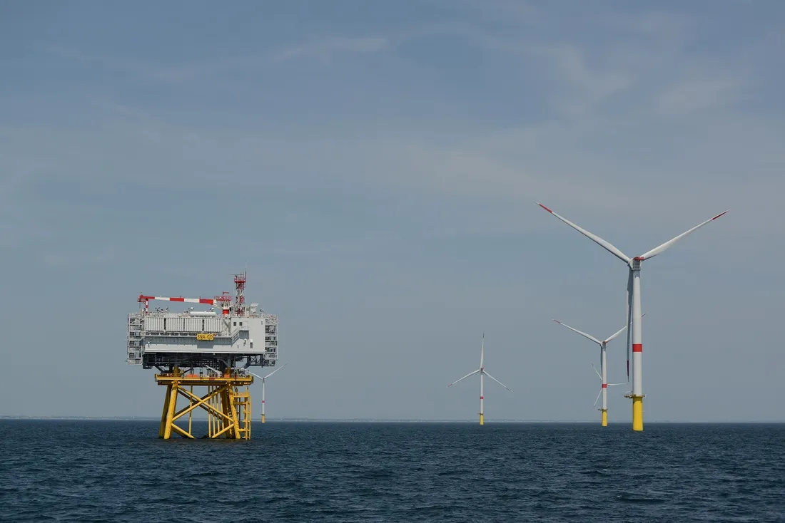 Eolien en mer - Saint-Nazaire - sous-station électrique