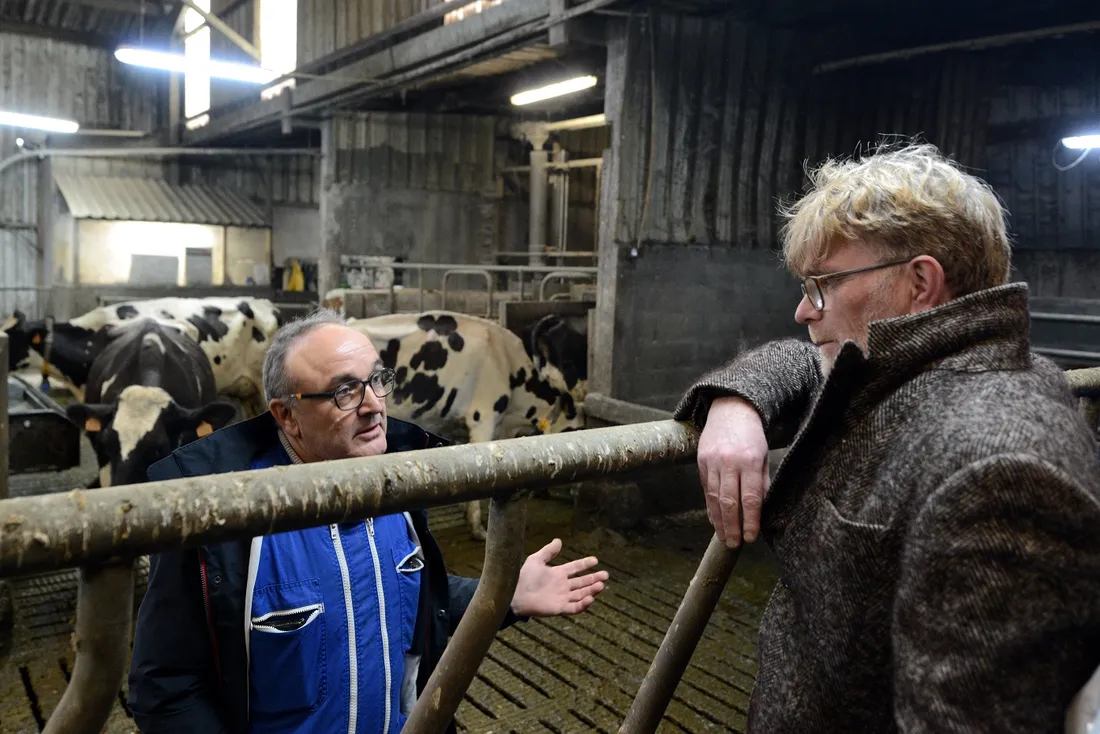 Ferme Ty Moguel Mahalon - Marc Fesneau et Eric Claquin