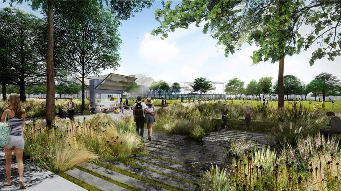 Vue 1 de l'esplanade Gloriette - Petite Hollande