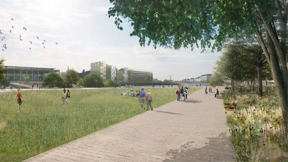 Vue 2 de l'esplanade Gloriette - Petite Hollande