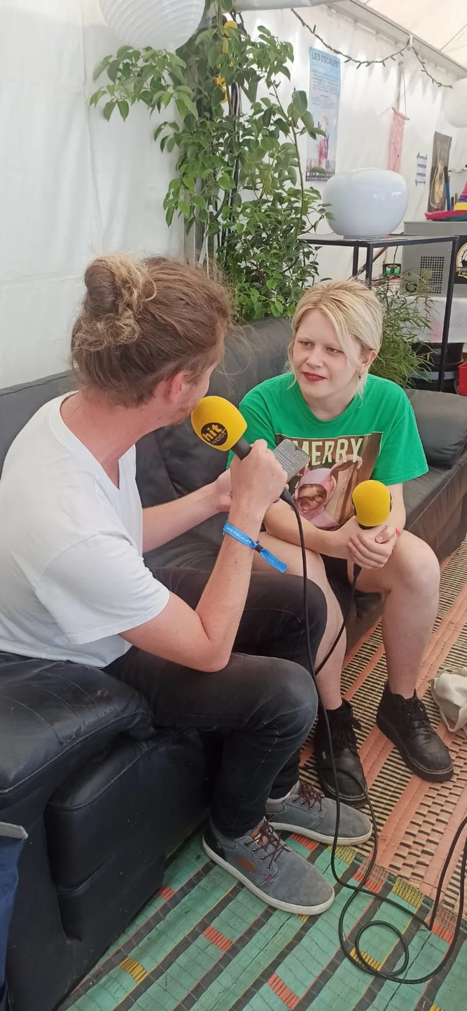 Zaho de Sagazan aux Escales de Saint-Nazaire ce soir et et micro de Lucas avant son concert.