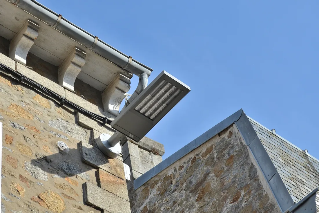 Lampadaires à led, à Saint-Brieuc