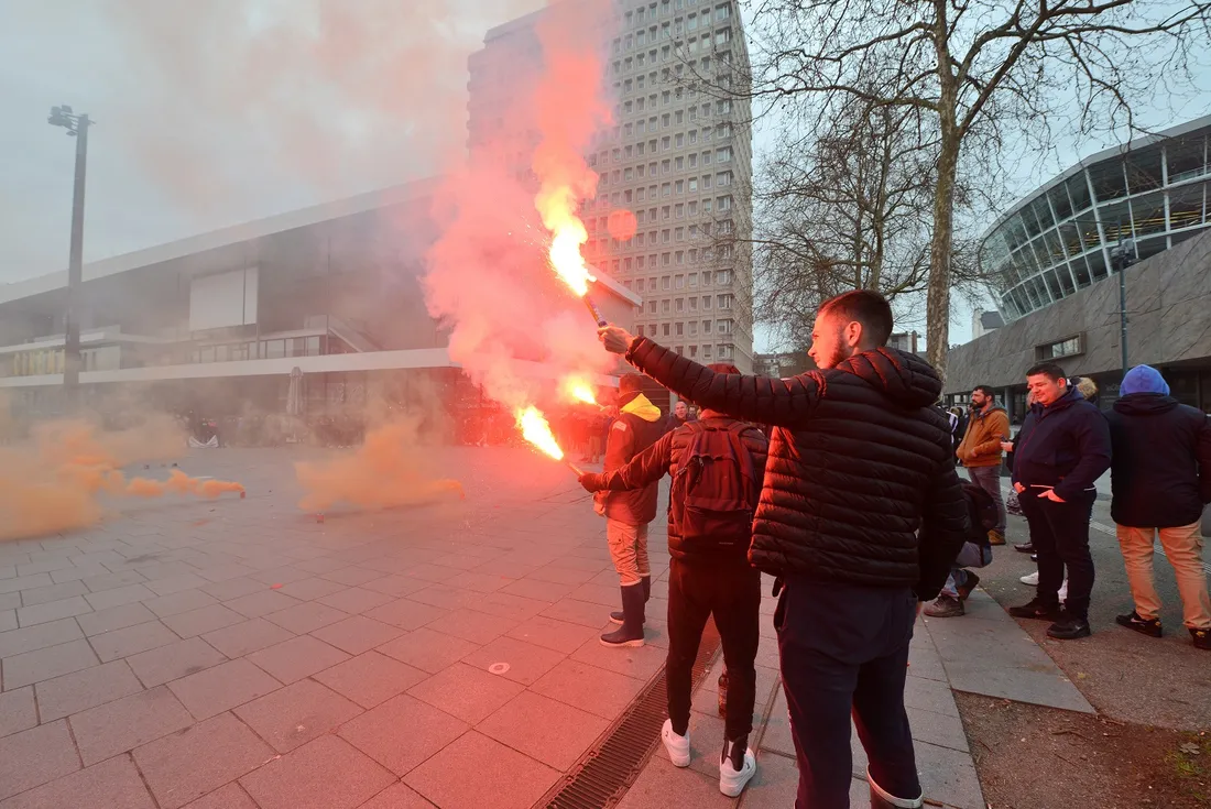 Manifestation des pêcheurs à Rennes (35)