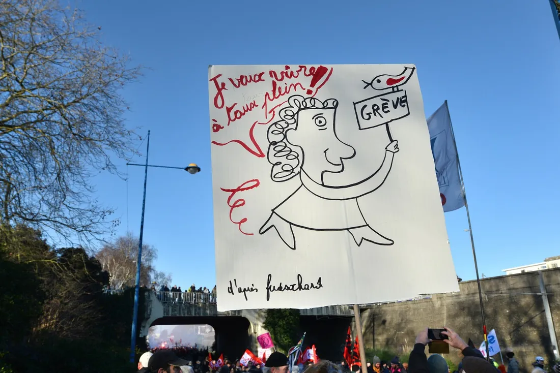 Illustration mobilisation retraites - Lorient (56)