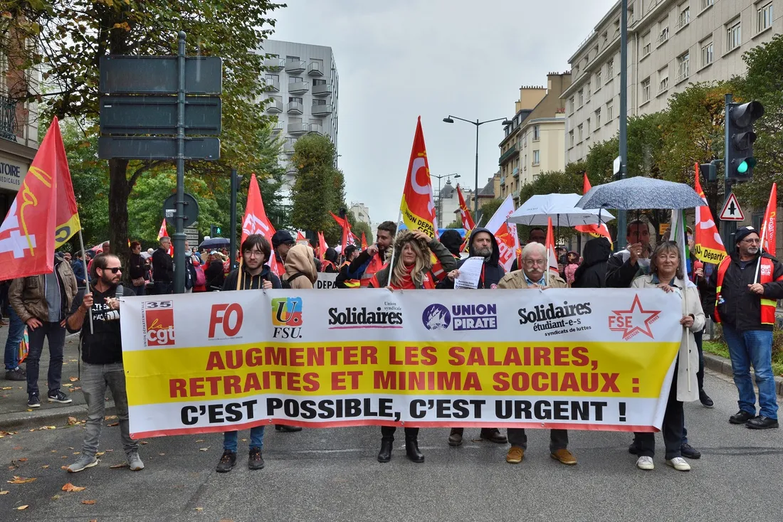 Tête de cortège à Rennes