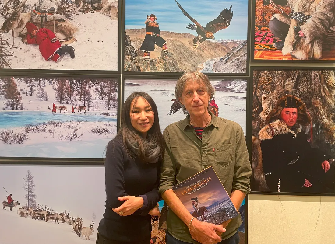 Les auteurs de l'exposition Gengis Khan