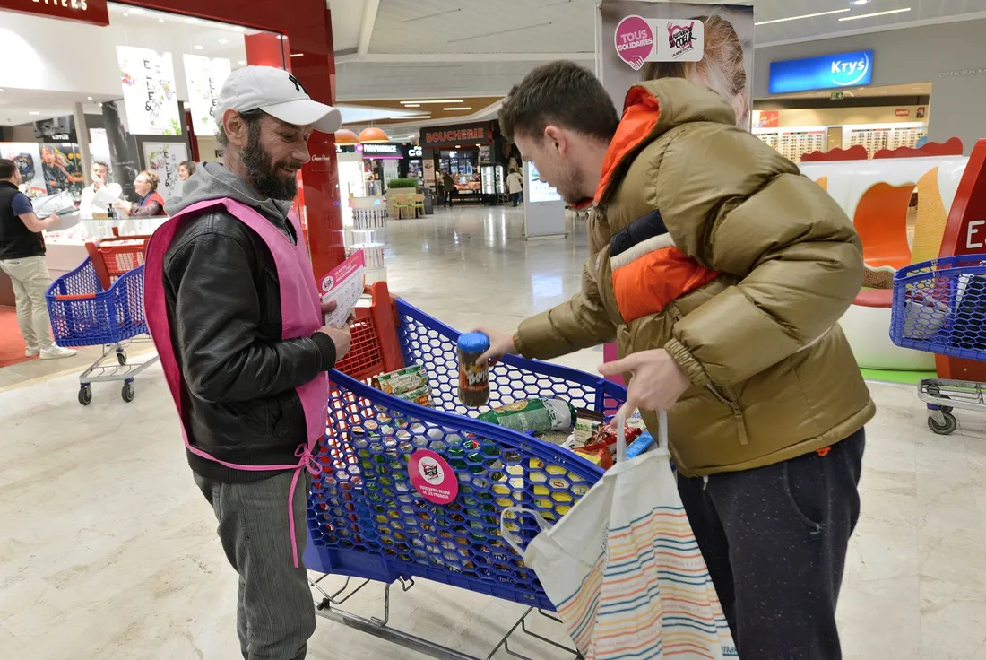 Restos du Coeur collecte 2024 Quimper Xavier