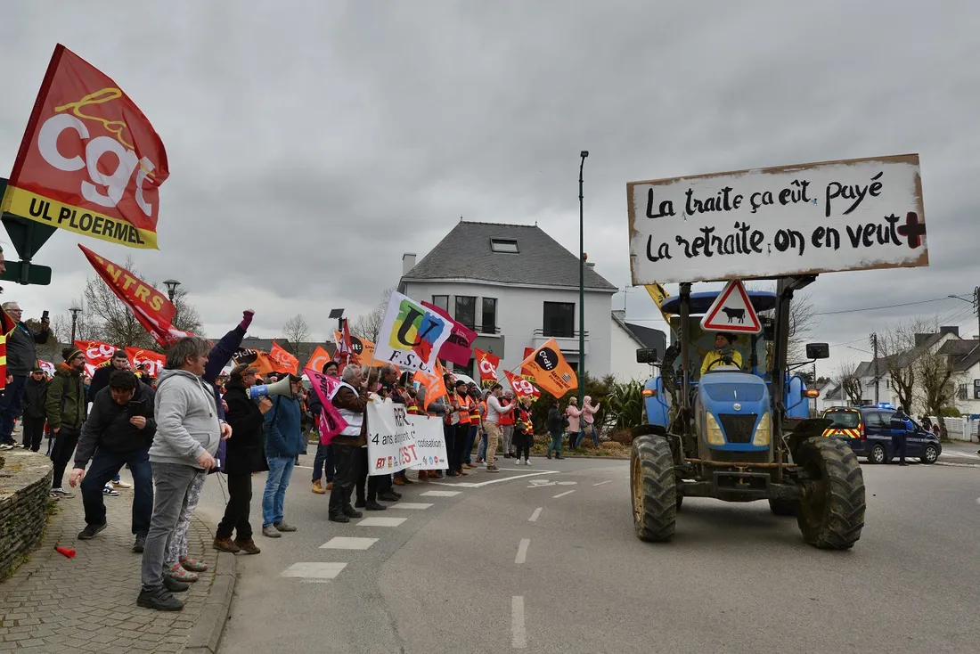 Mobilisation à Ploërmel (56)