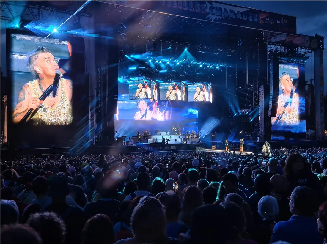 Robbie Williams aux Vieilles Charrues le jeudi 13 juillet 2023