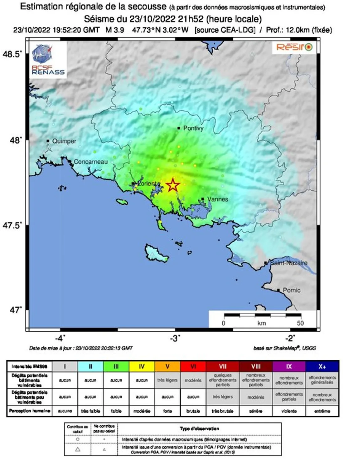 Séisme Morbihan (octobre 2022)