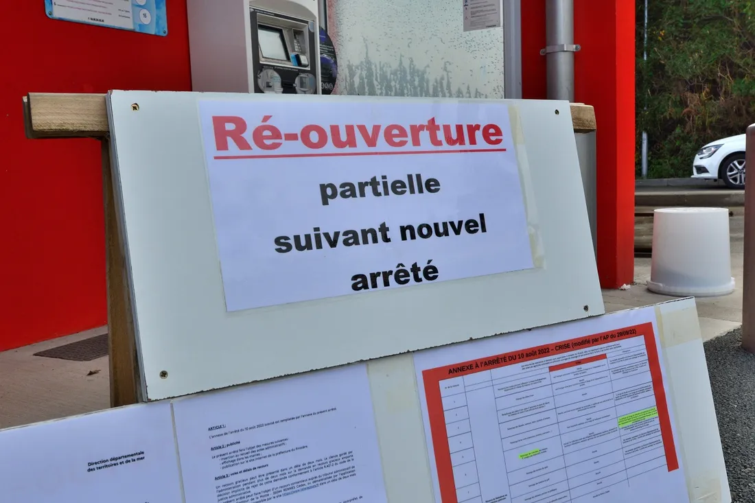 Réouverture de la station de lavage