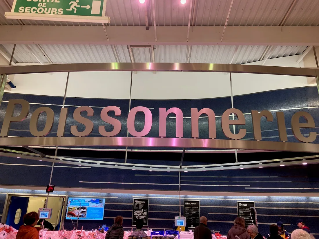 Rayon poissonnerie - centre Leclerc de Saint-Nazaire (44)