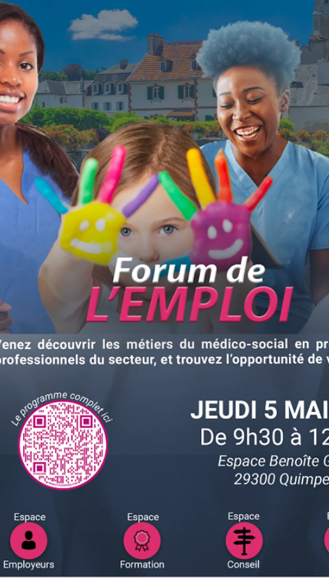 Forum de l'emploi à Quimperlé le 5 mai