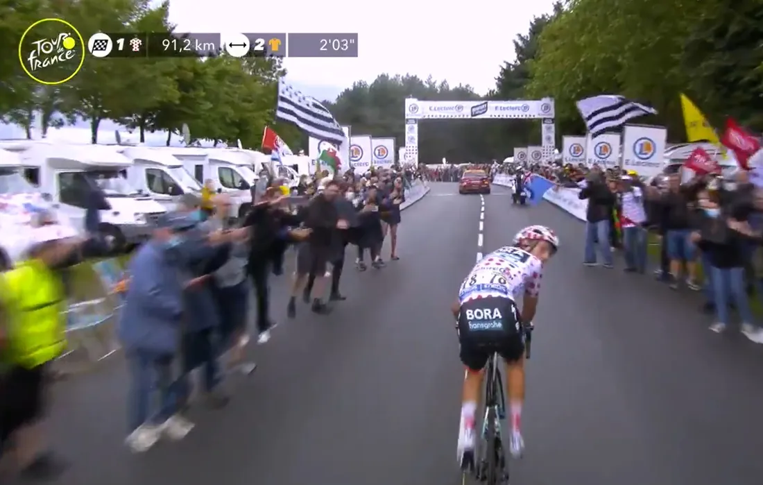 Tour de France - cycliste dans le flou