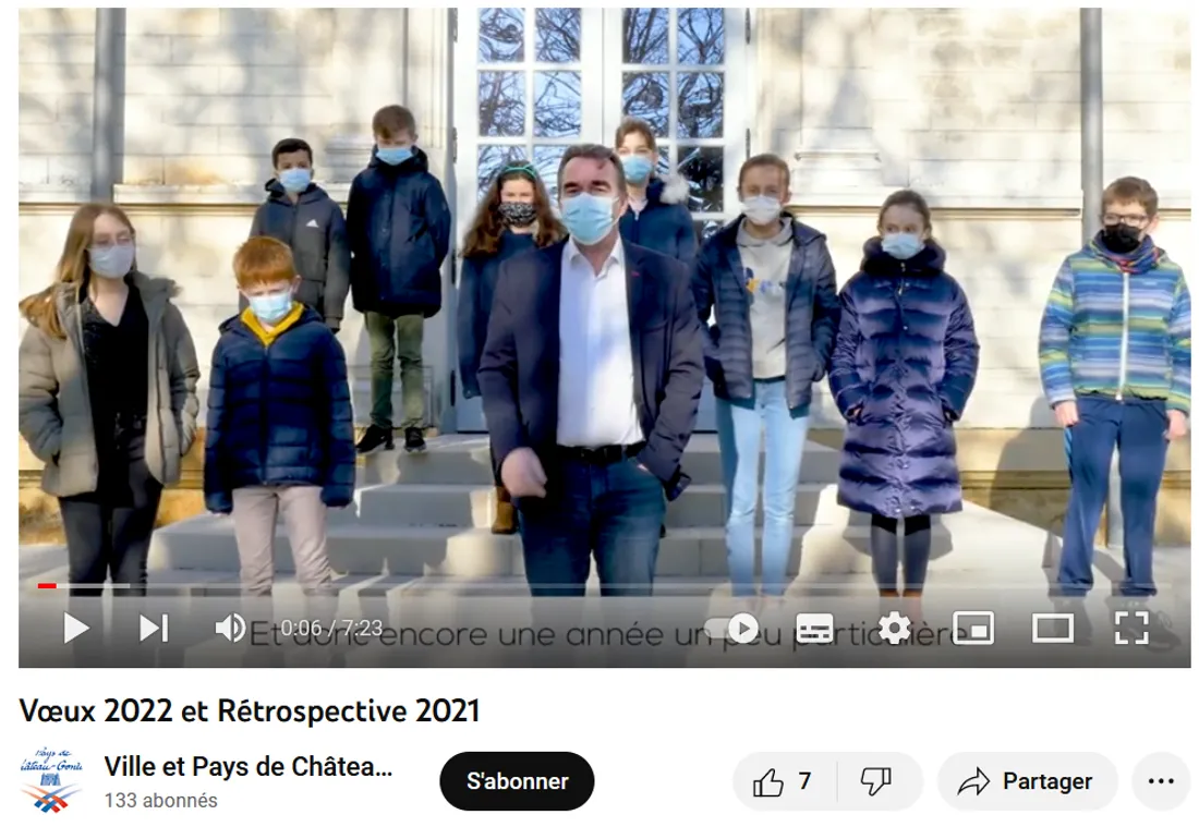 La vidéo des voeux du maire de Chateau-Gontier en 2021