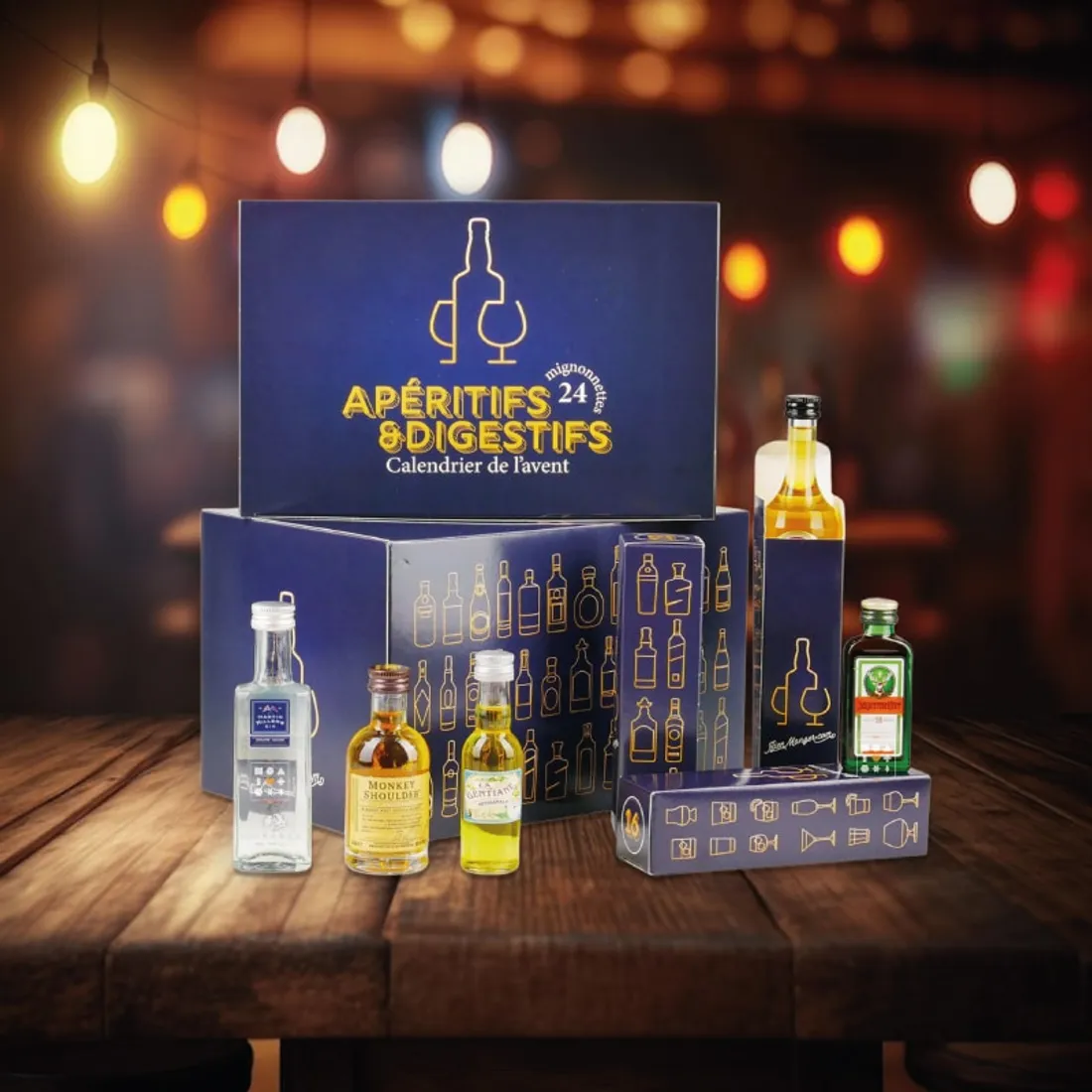 Calendrier de l'avent spécialisé en alcools