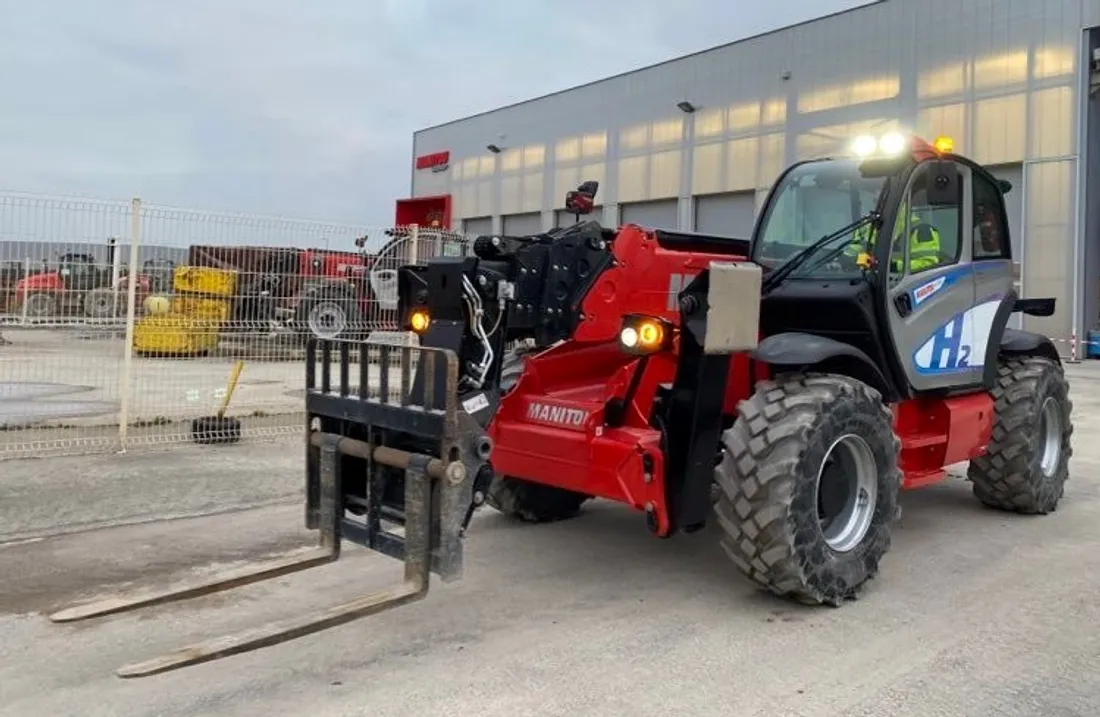 Le prototype de chariot élévateur à l'hydrogène Manitou