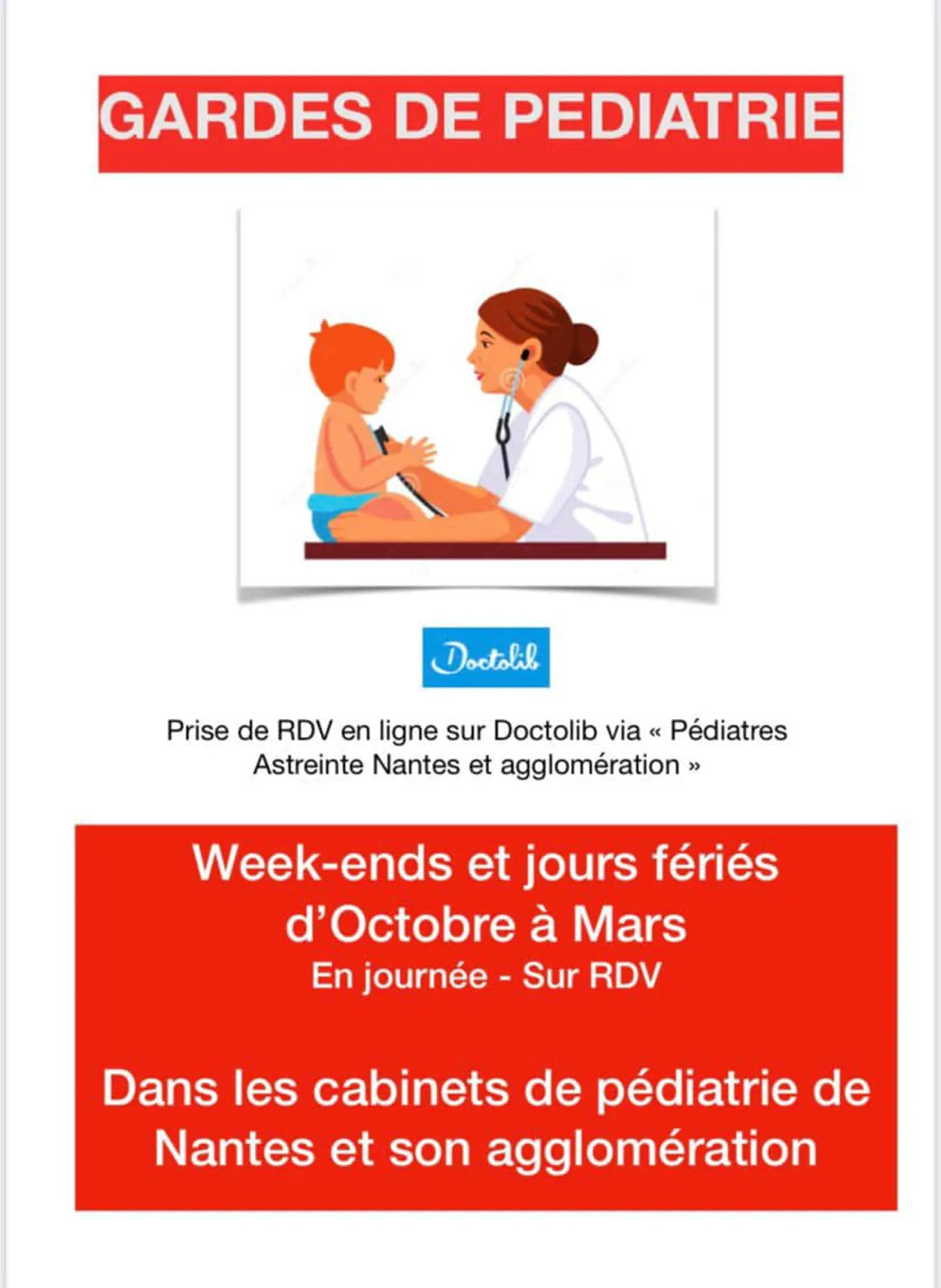 Image gardes pédiatriques