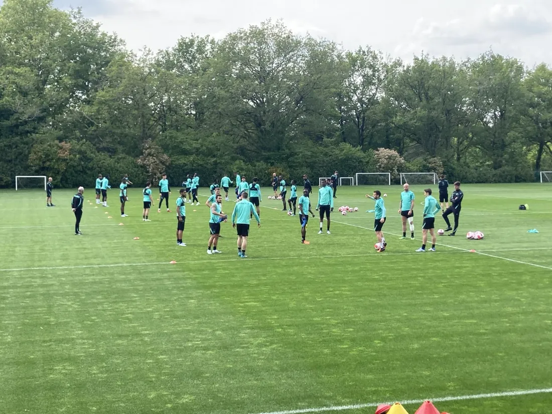 Le FC Nantes à l'entrainement
