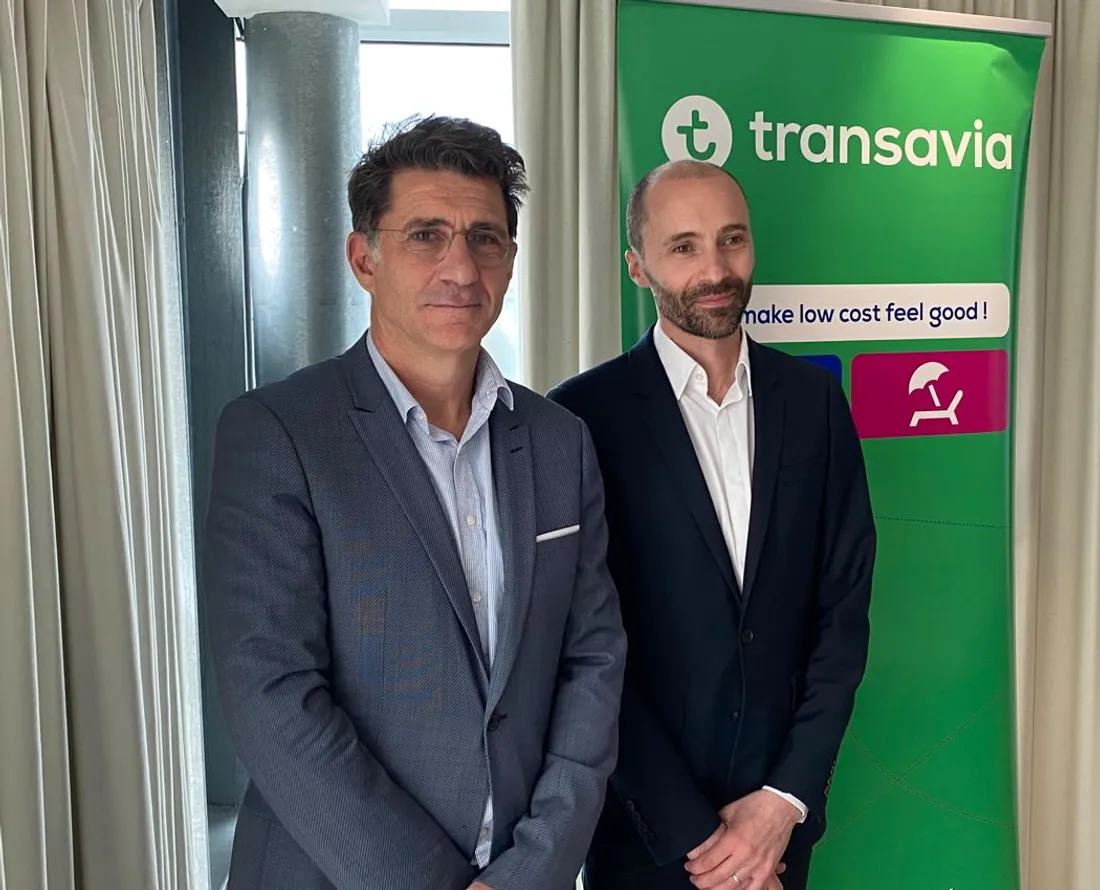 Xavier Lortat-Jacob, Président de l’aéroport Nantes Atlantique et Nicolas Hénin de Transavia