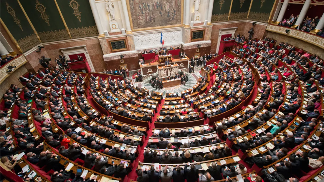 L'hémicycle de l'Assemblée Nationale