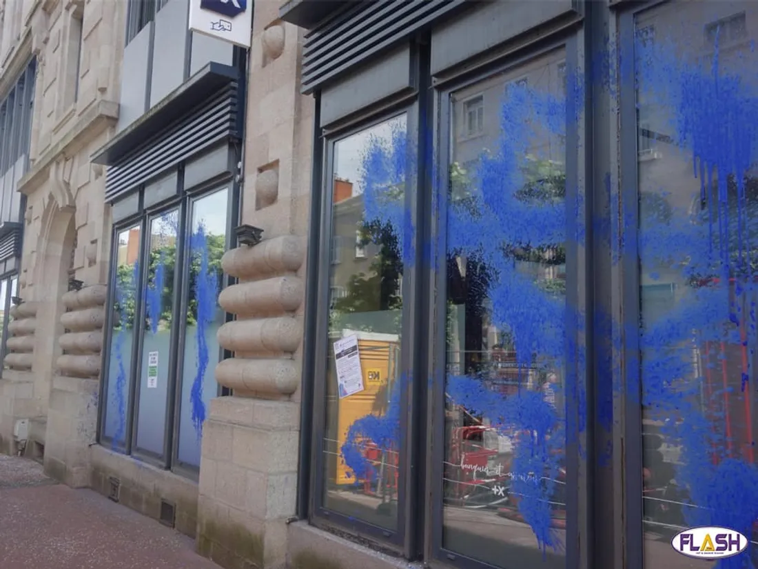 Extinction Rebellion action banque Populaire Limoges 18 mai 2025 Total Energies