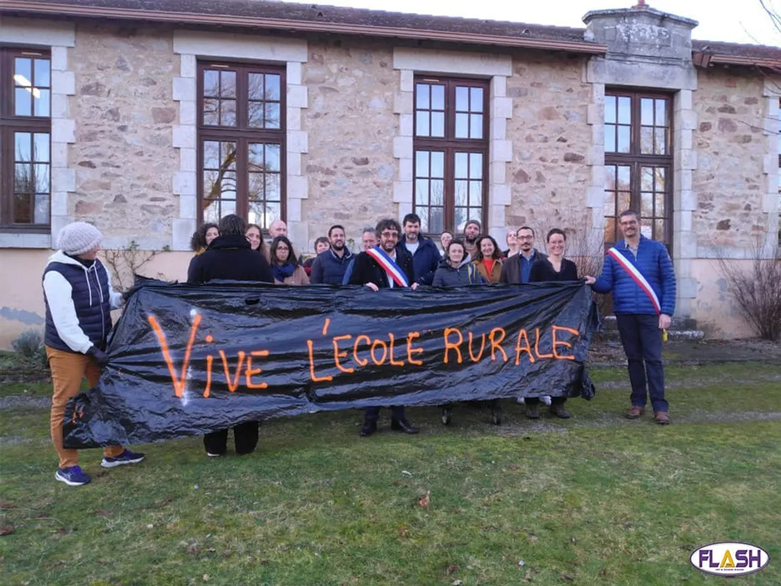 Fermeture classe St Priest Ligoure 6 février 2024