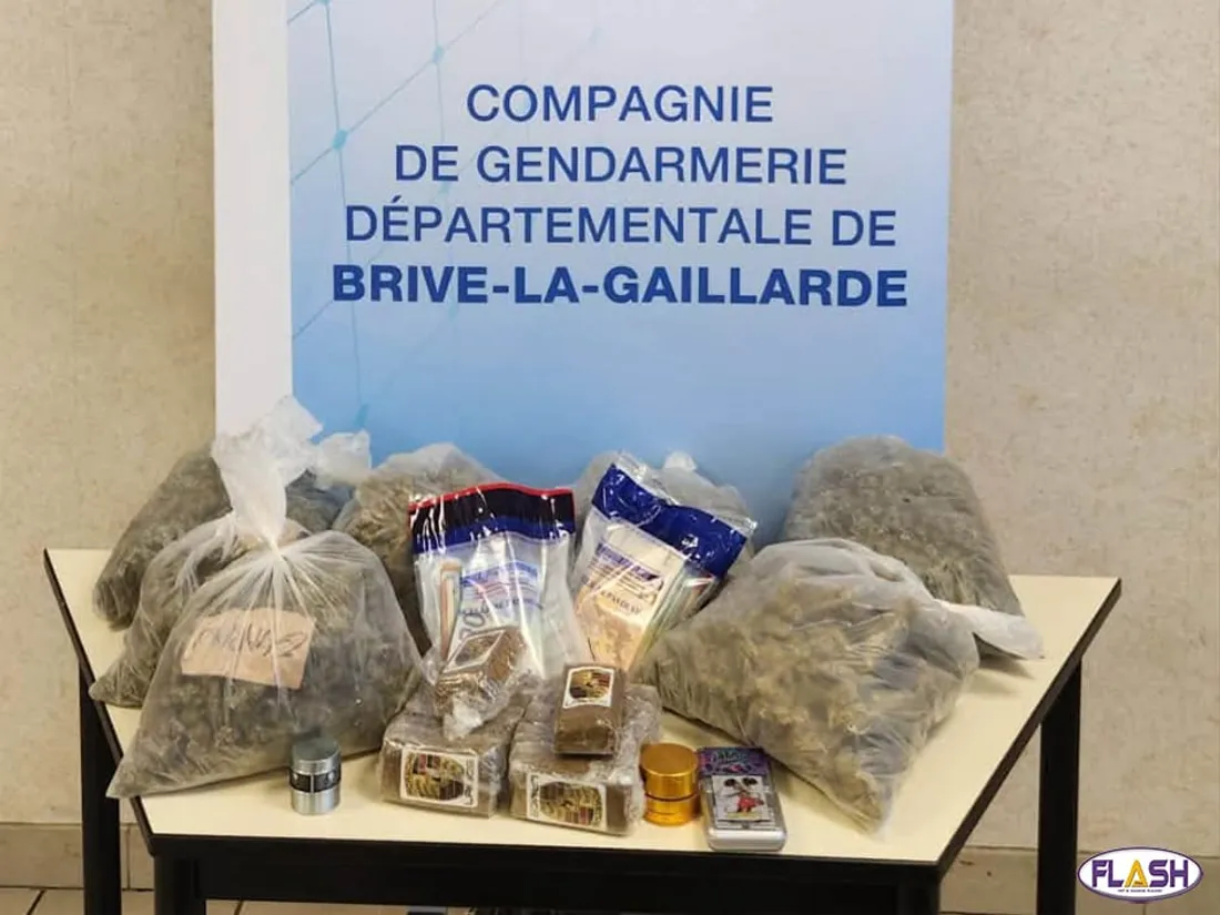 gendarmerie Corrèze stupéfiants cocaïne résine cannabis prison ferme contrôle judiciaire Brive