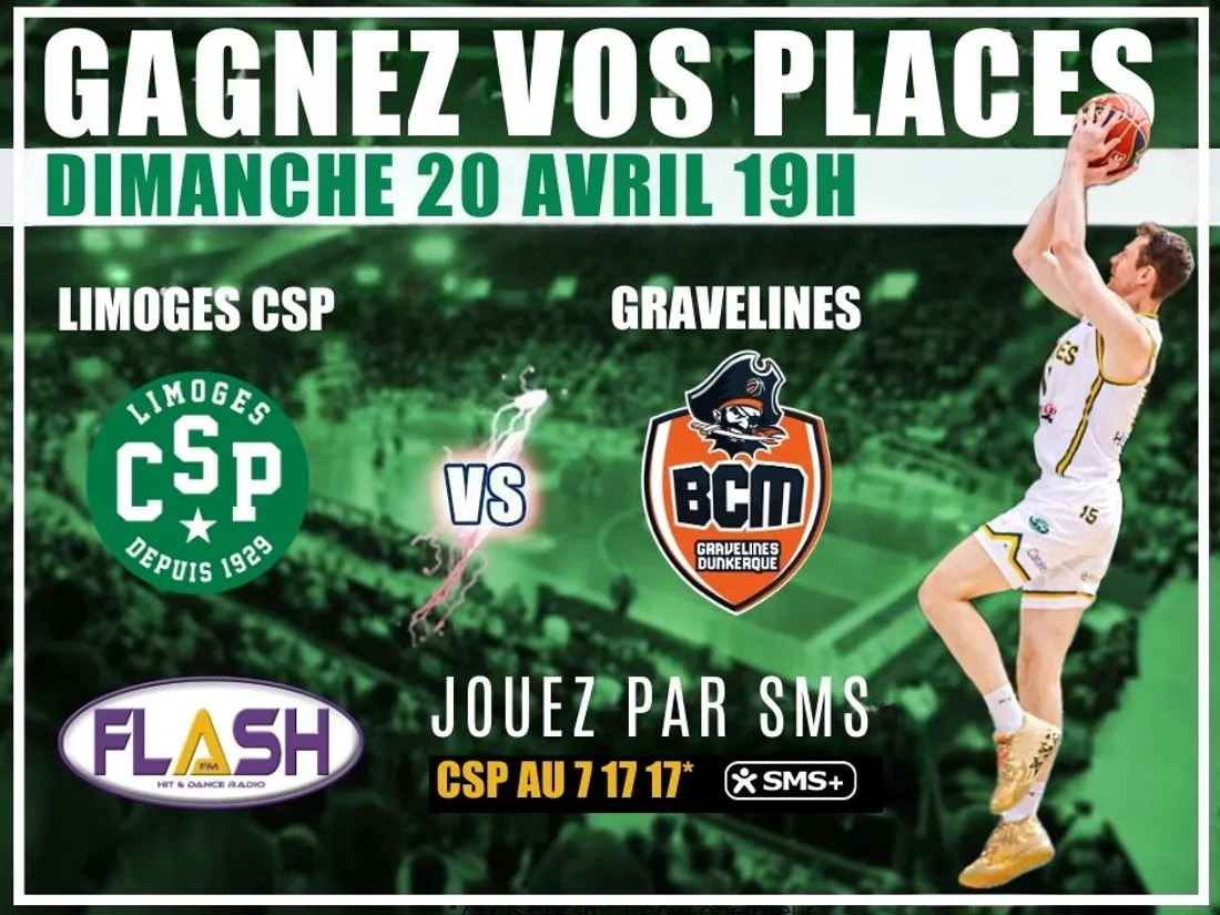 Gagnez vos places avec Flash FM pour le match Limoges CSP / Gravelines