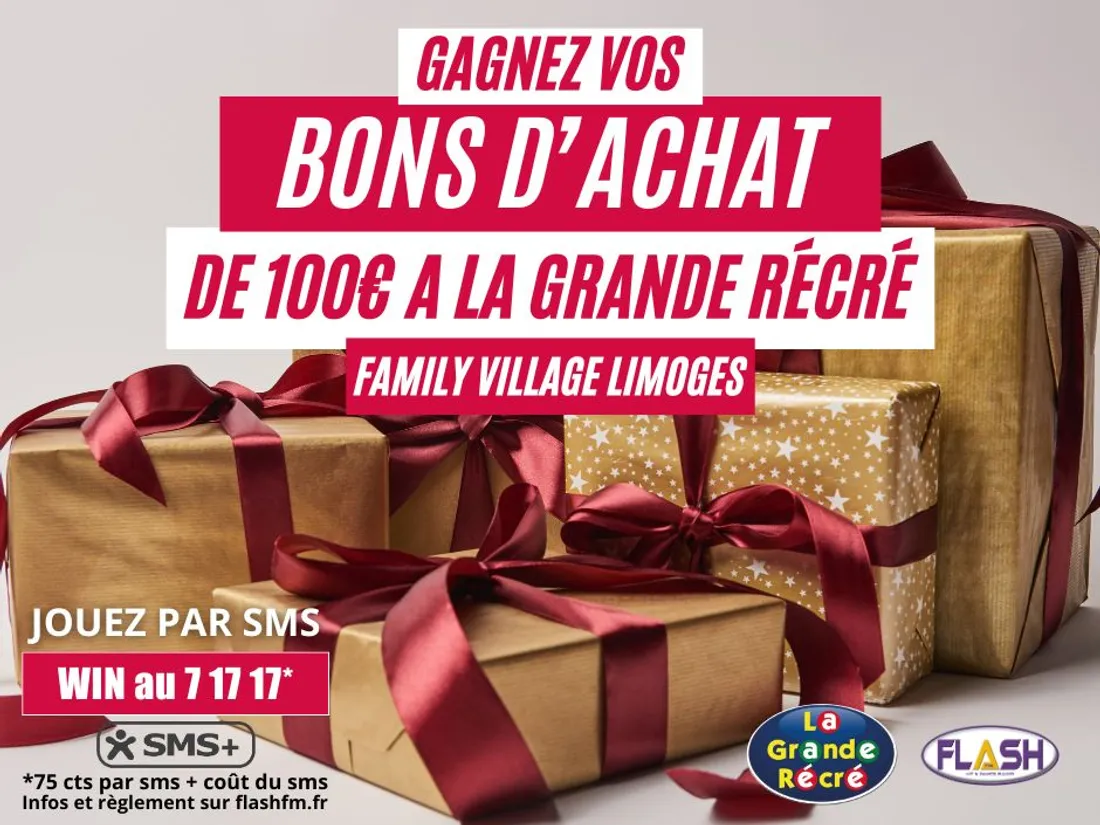Gagnez vos bons d'achat de 100 € à La Grande Récré au Family Village Limoges avec Flash FM