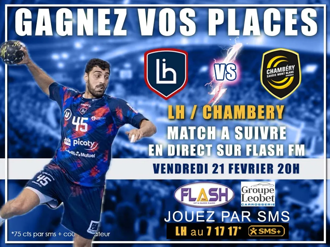 Gagnez vos places avec Flash FM pour le match du Limoges Handball contre Chambery
