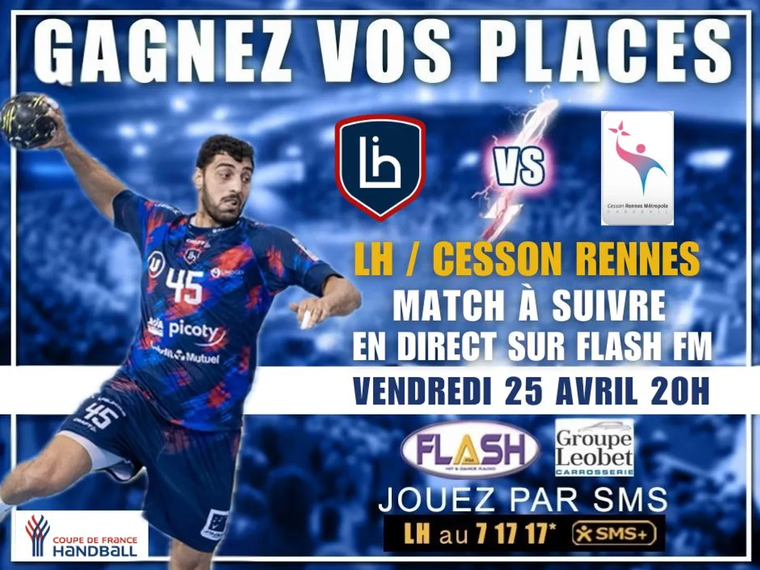 Gagnez vos places avec Flash FM pour le match Limoges Handball contre Cesson-Rennnes