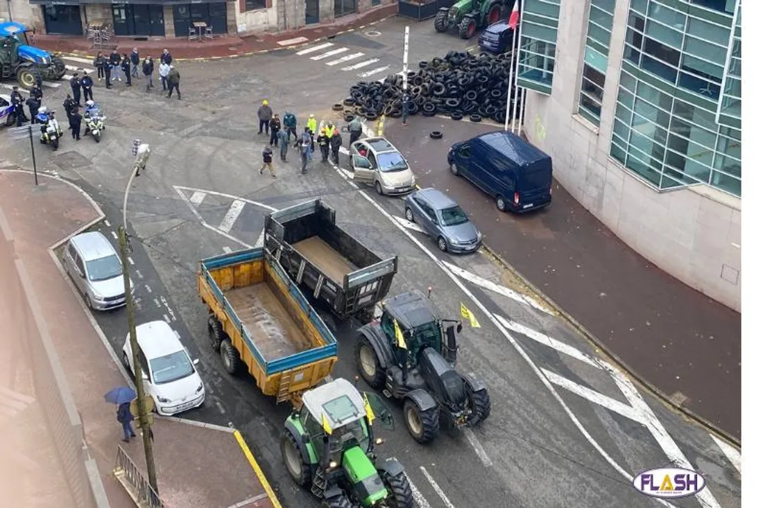 Manifestation des agriculteurs à Limoges 