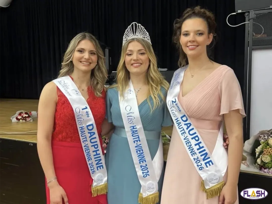 Miss Haute-Vienne 19 avril 2026 Lennie Bidard Caroline Filloux Selma Pradon Limoges Flash FM