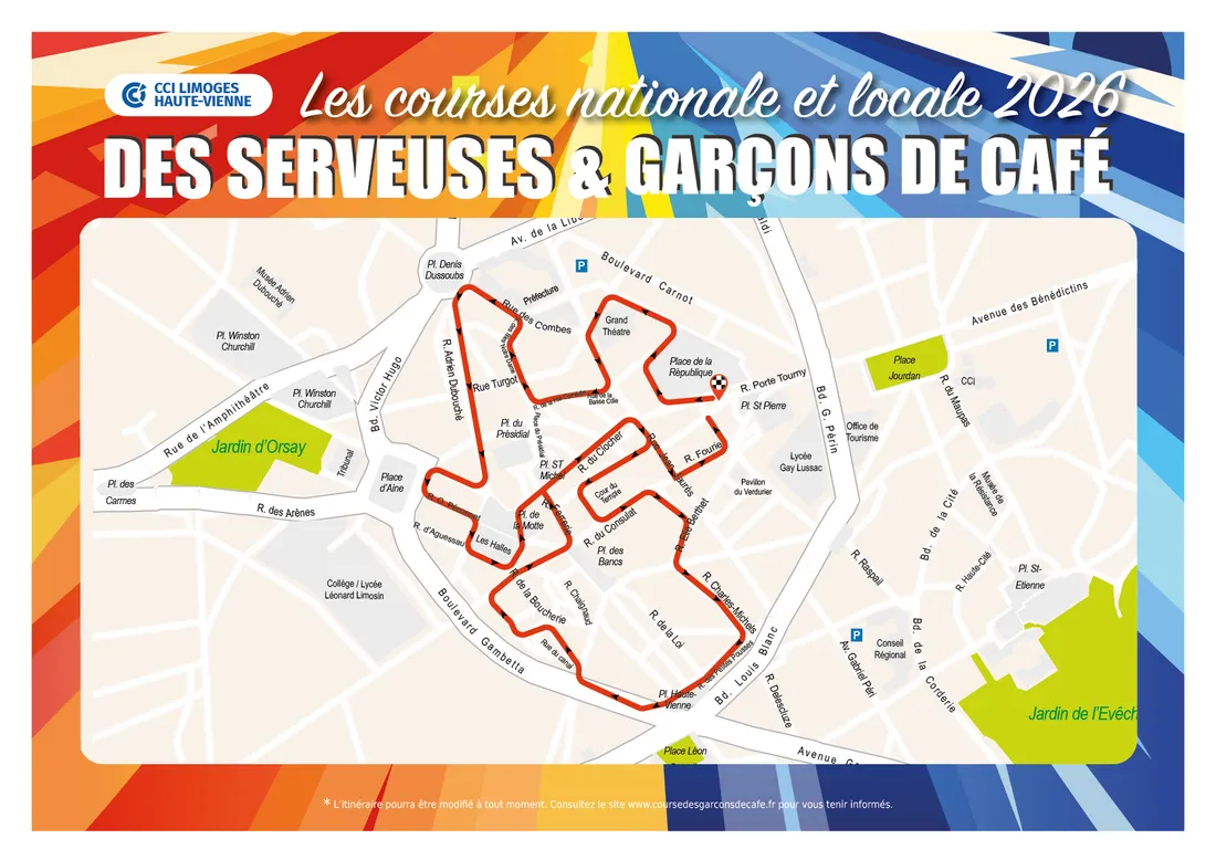 Parcours course serveuses et garçons de café 2026
