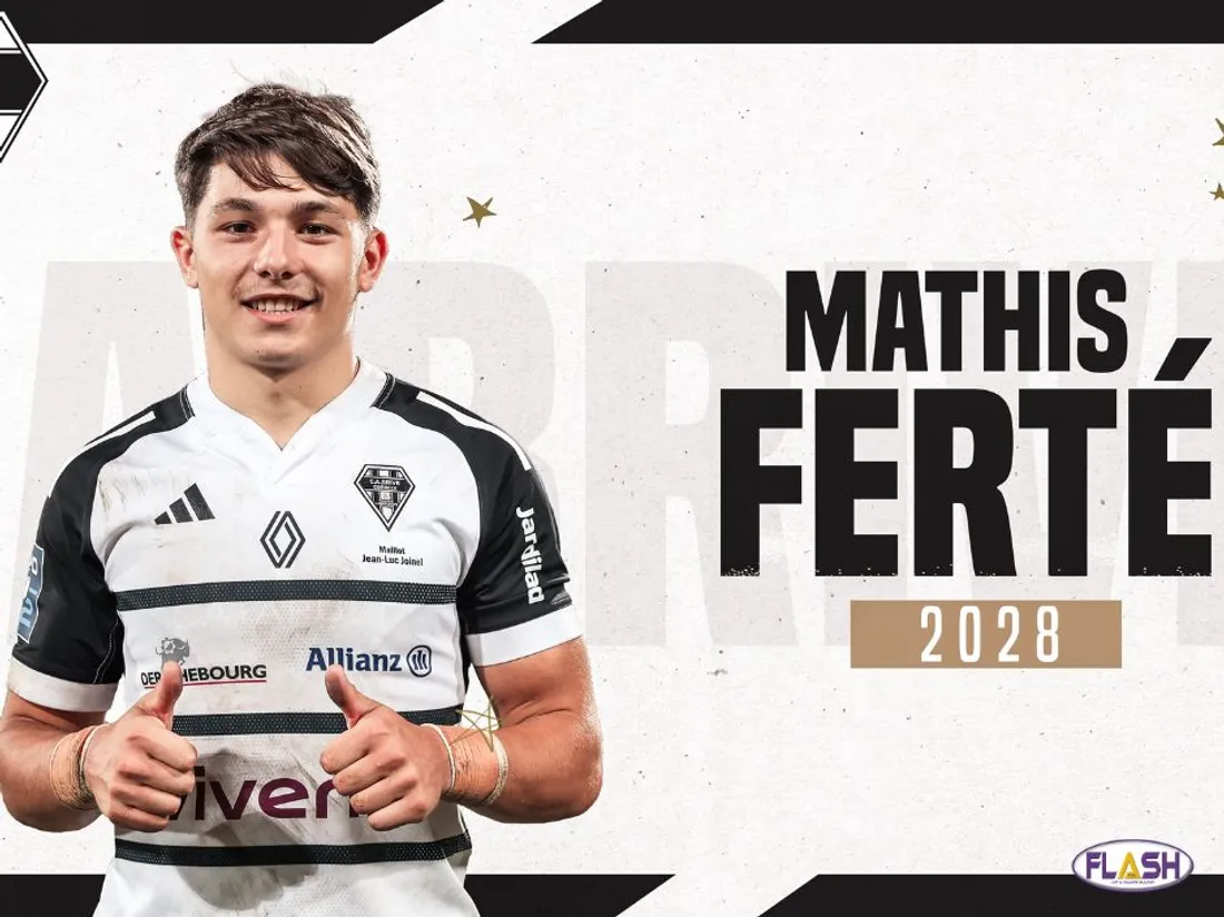 Mathis Ferté prolongation 2028 - ©CA Brive