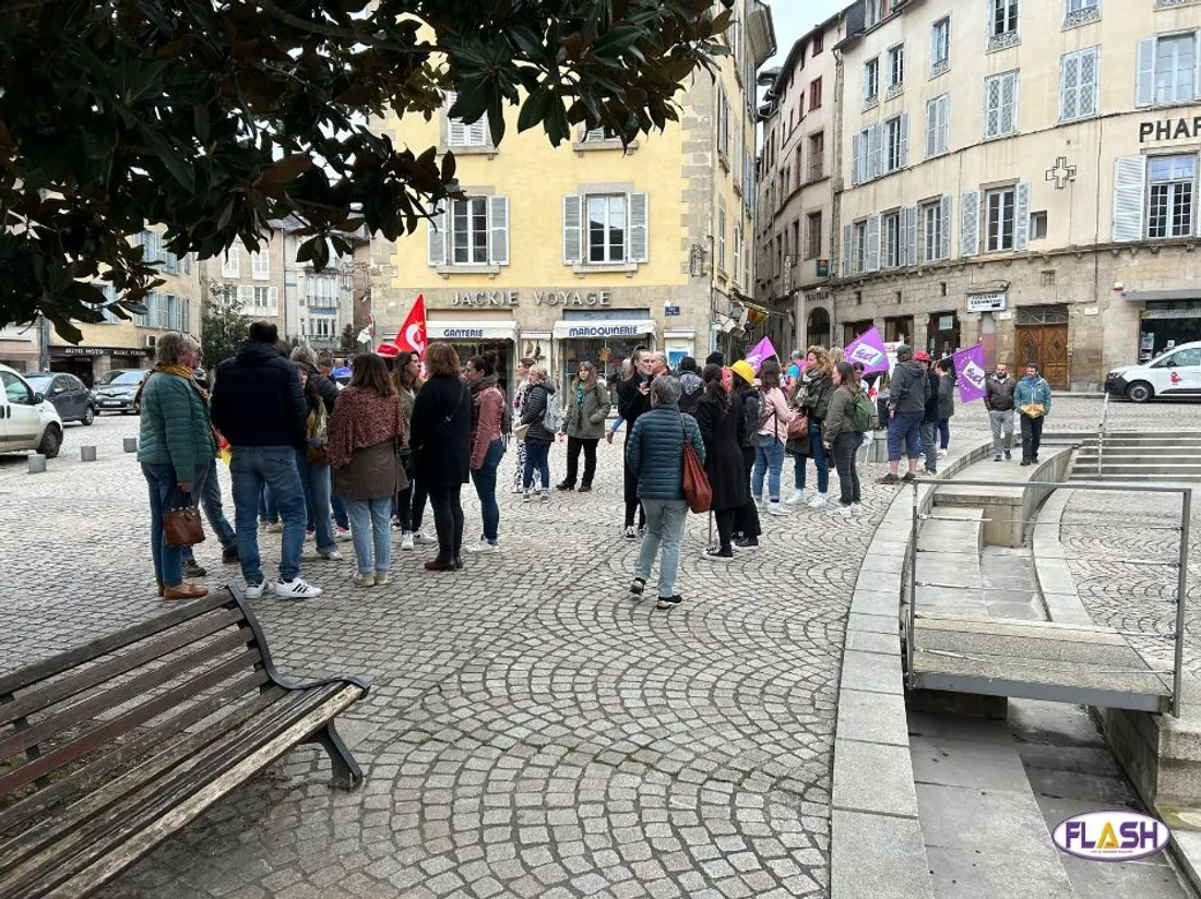 Manifestation travailleurs sociaux Tulle 04/04/24