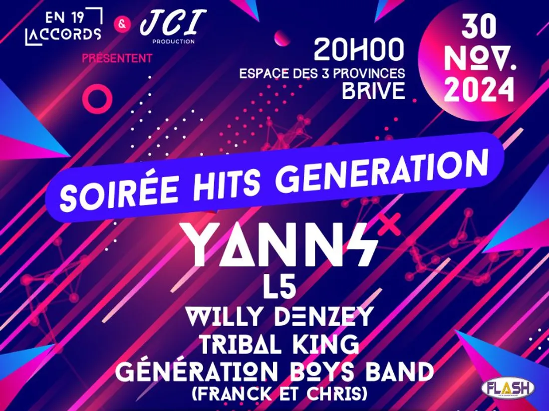 Soirée Hit Générations Brive visuel 131124