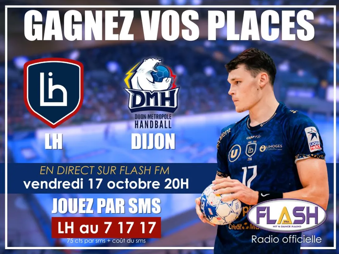 Gagnez vos places pour le match du Limoges Handball contre Dijon en Starligue de Handball