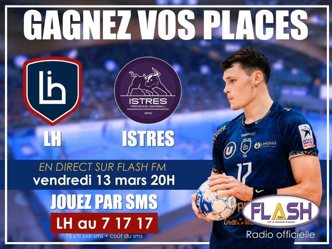 Gagnez vos places pour le match du Limoges Handball contre Istres avec Flash FM
