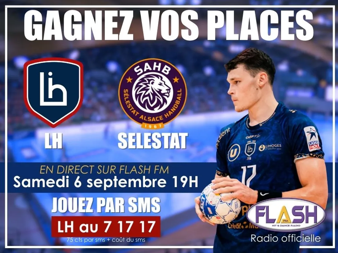 Gagnez vos places pour le match du Limoges Handball contre Sélestat en Starligue de Handball
