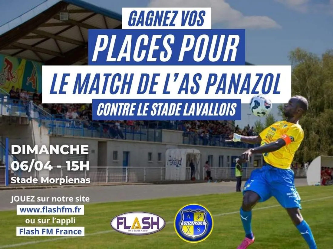 Gagnez vos places avec Flash FM pour le match AS Panazol Football / Stade Lavallois
