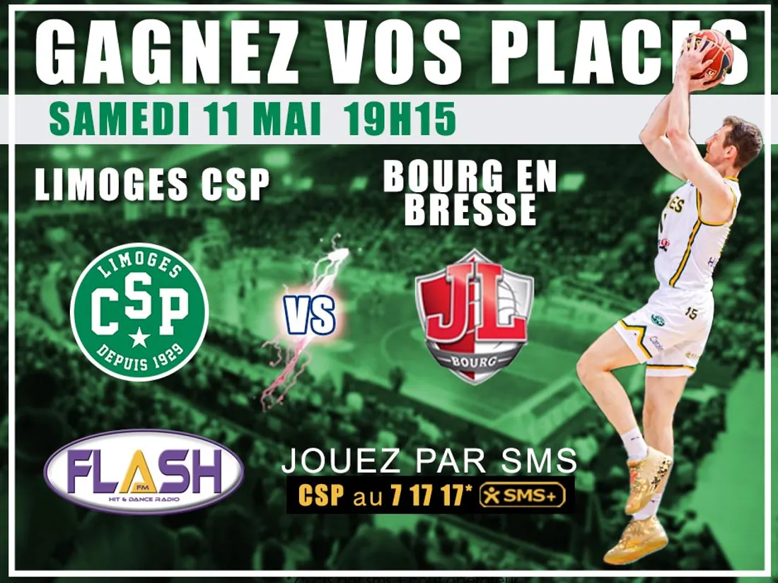 Gagnez vos places pour Limoges CSP - Bourg en Bresse du 11 mai 2024