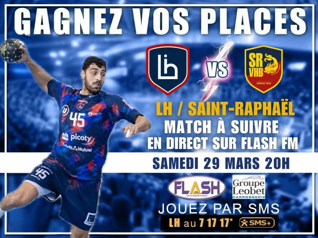 Gagnez vos places avec Flash FM pour le match du Limoges Handball contre Saint Raphaël