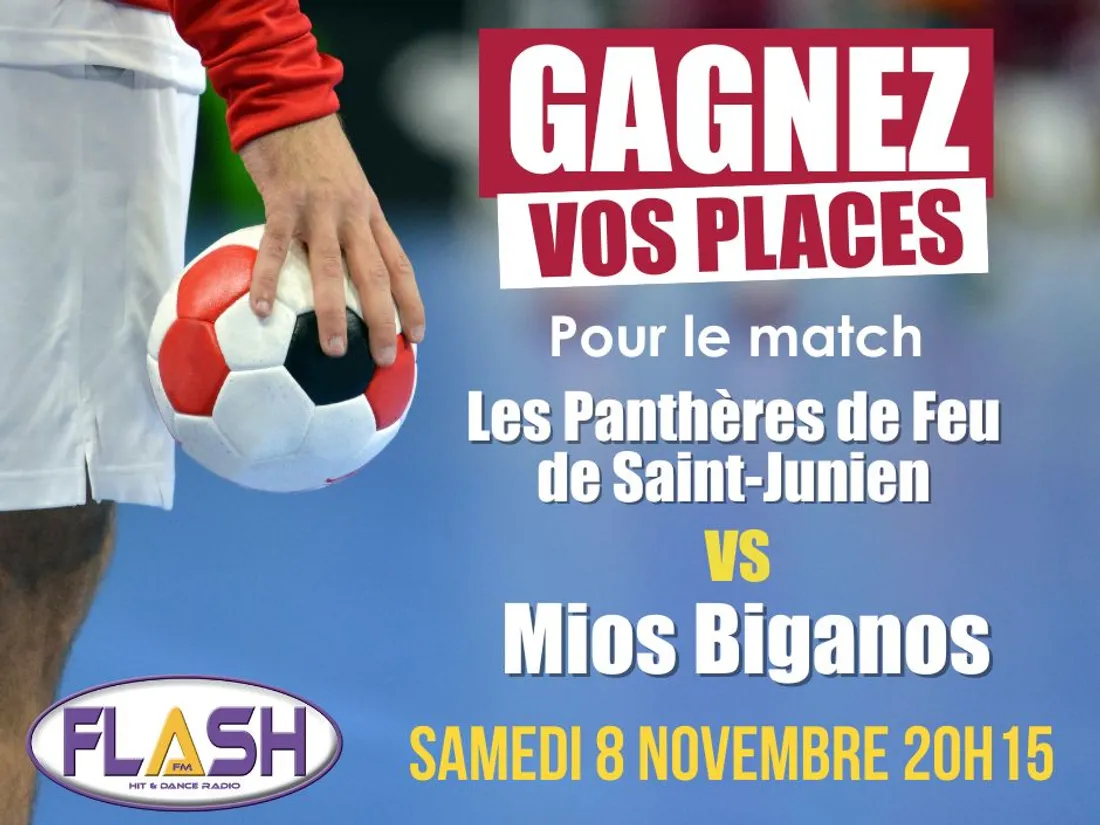 Gagnez vos places avec Flash FM pour le match du ROC ASSJ HB 87 de Saint Junien contre Mios Biganos