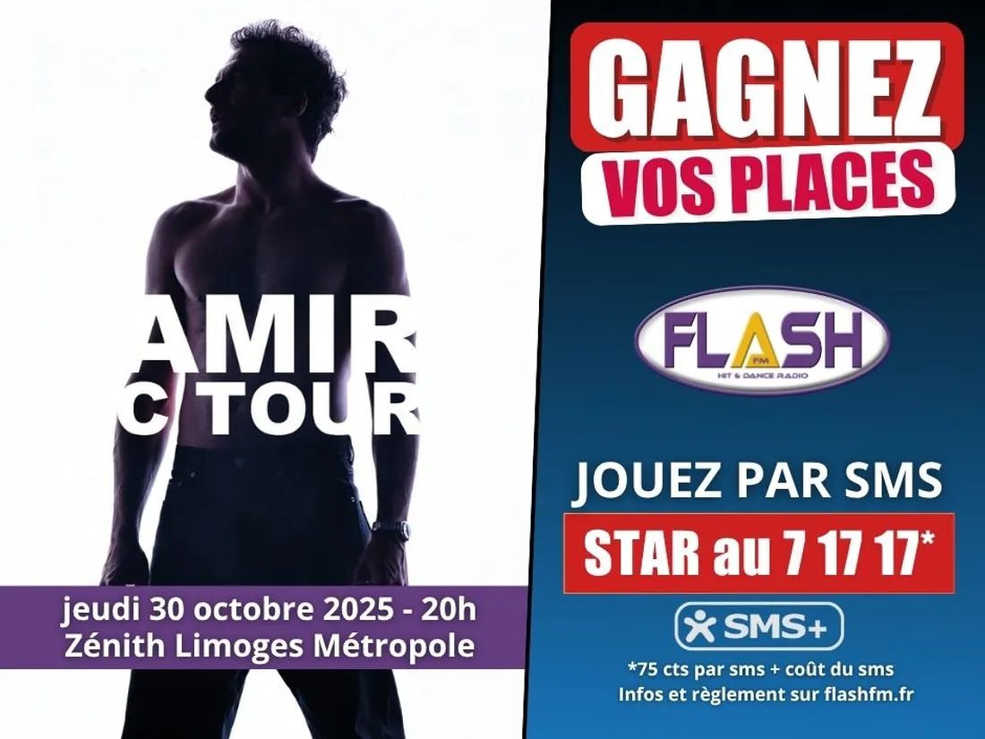 Gagnez vos places avec Flash FM pour le concert d'amir C Tour